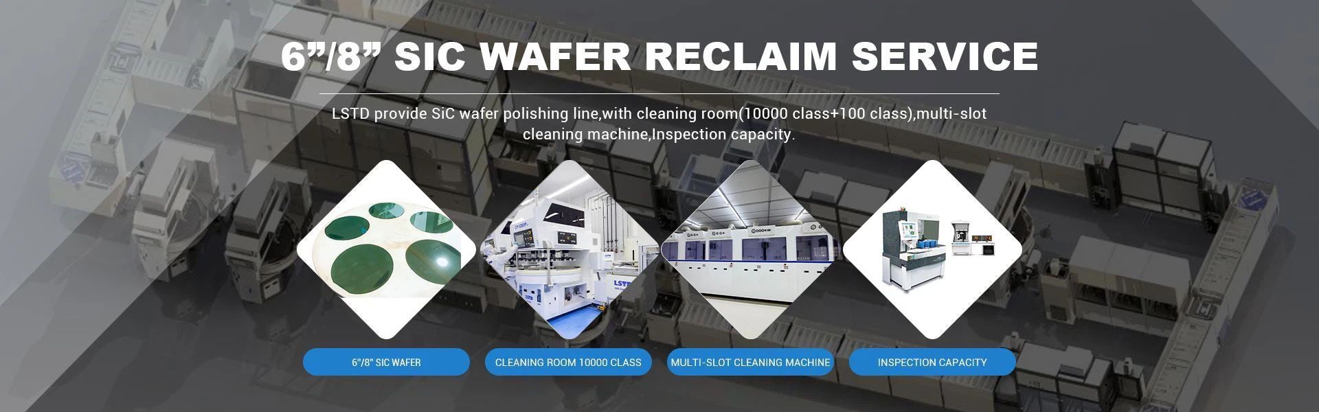 6”/8” SiC wafer reclaim service